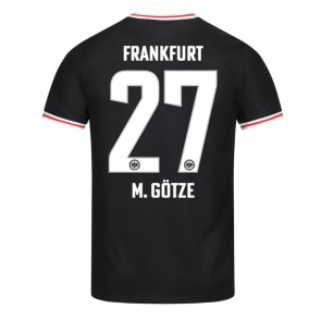 Eintracht Frankfurt Mario Gotze #27 Replika Udebanetrøje 2023-24 Kortærmet